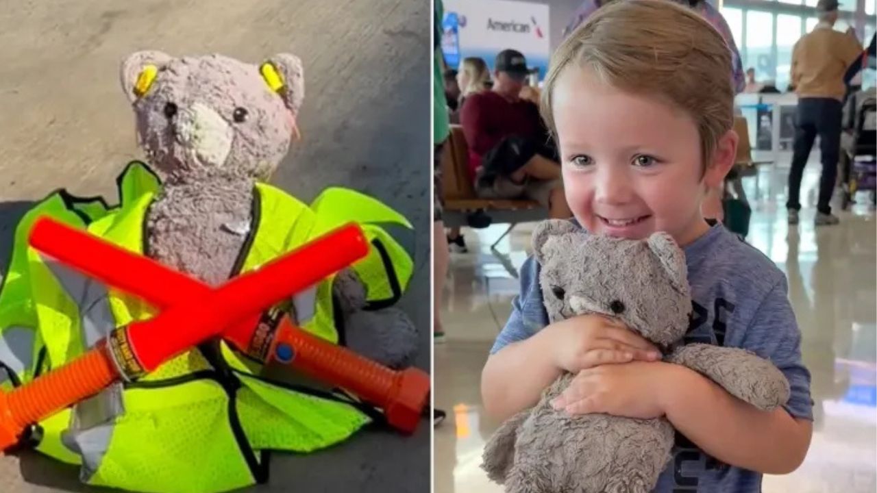 4-Year-Old’s Lost Teddy Bear Goes Viral After Airport Staff Give It an Unforgettable Adventure