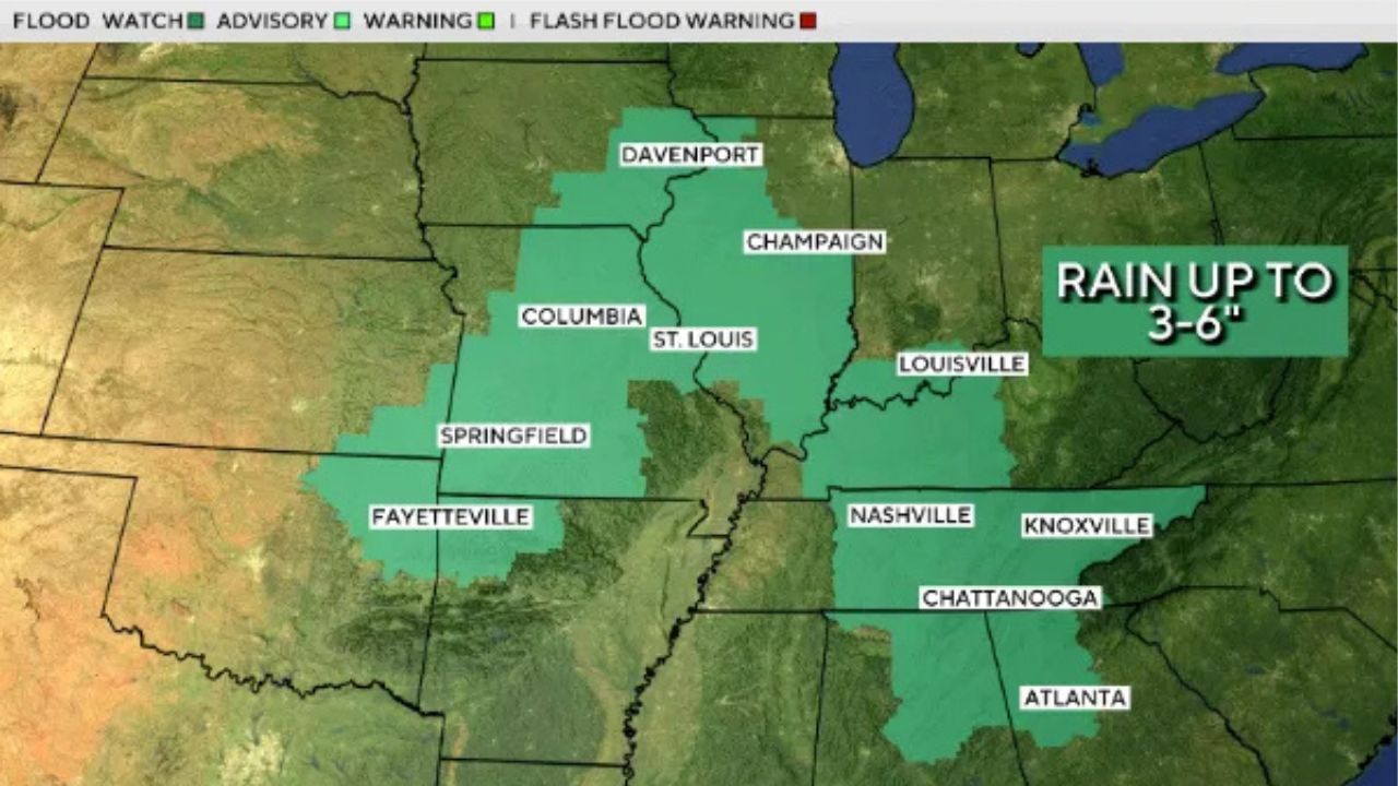 Life-Threatening Flood Threat Expands Across U.S. as Storms Target Millions From Midwest to South
